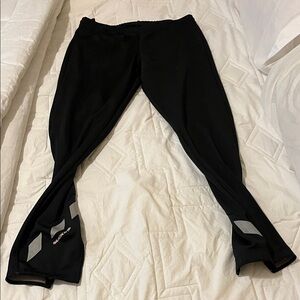 Sugoi Black Performance Tights with Gray Details